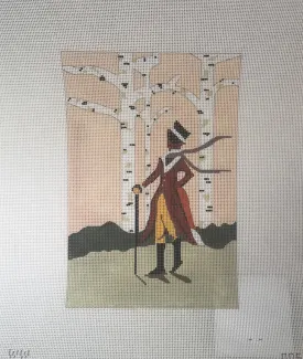 * The Plum Stitchery WW005 Fox and Birches