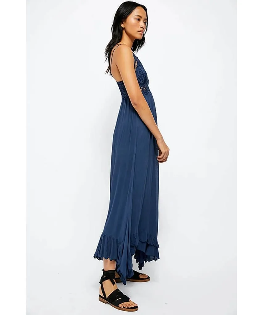 Adella Long Slip Dress Navy