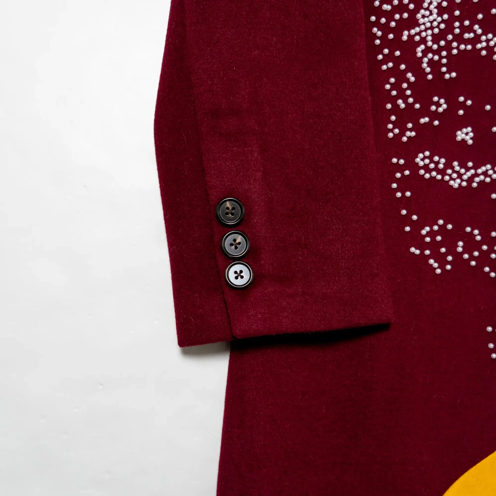 BEADED PORTRAIT PEACOAT