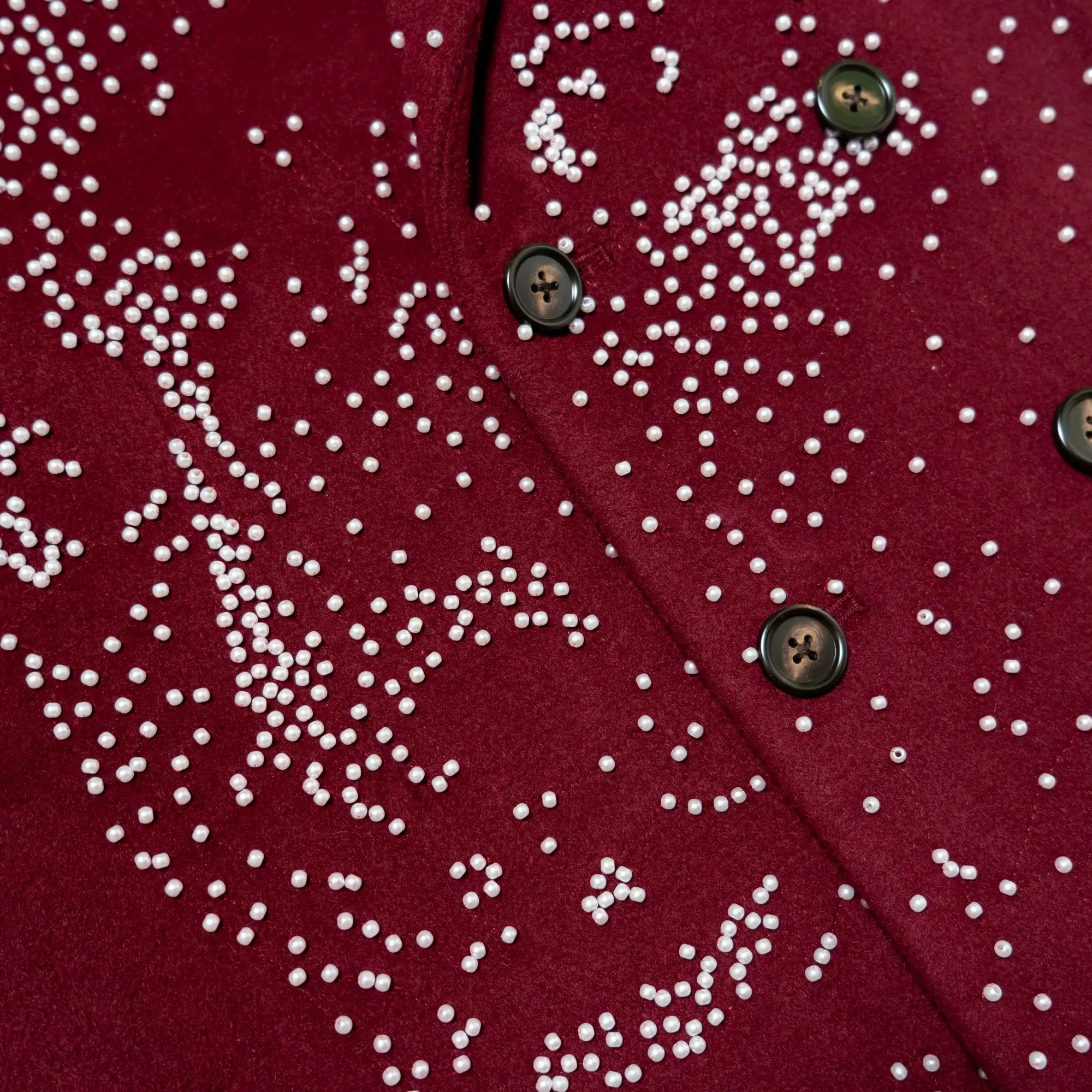 BEADED PORTRAIT PEACOAT