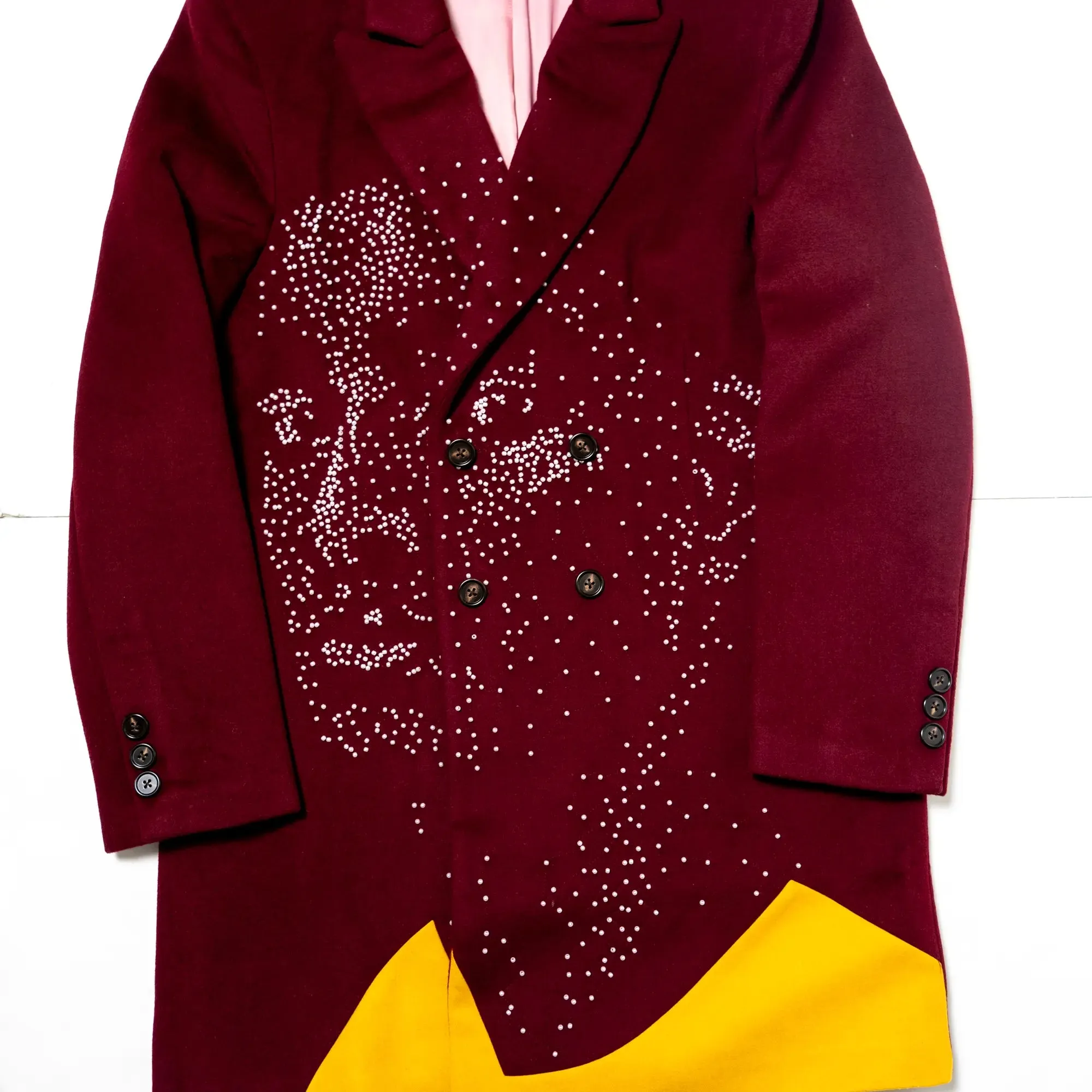 BEADED PORTRAIT PEACOAT