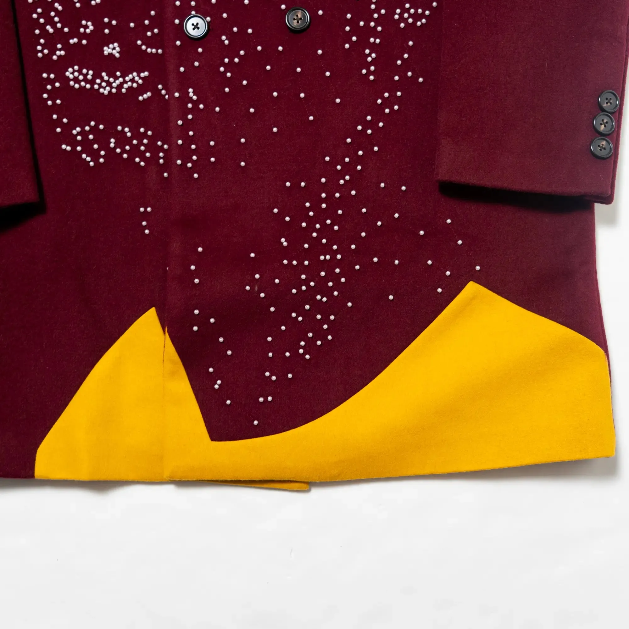 BEADED PORTRAIT PEACOAT
