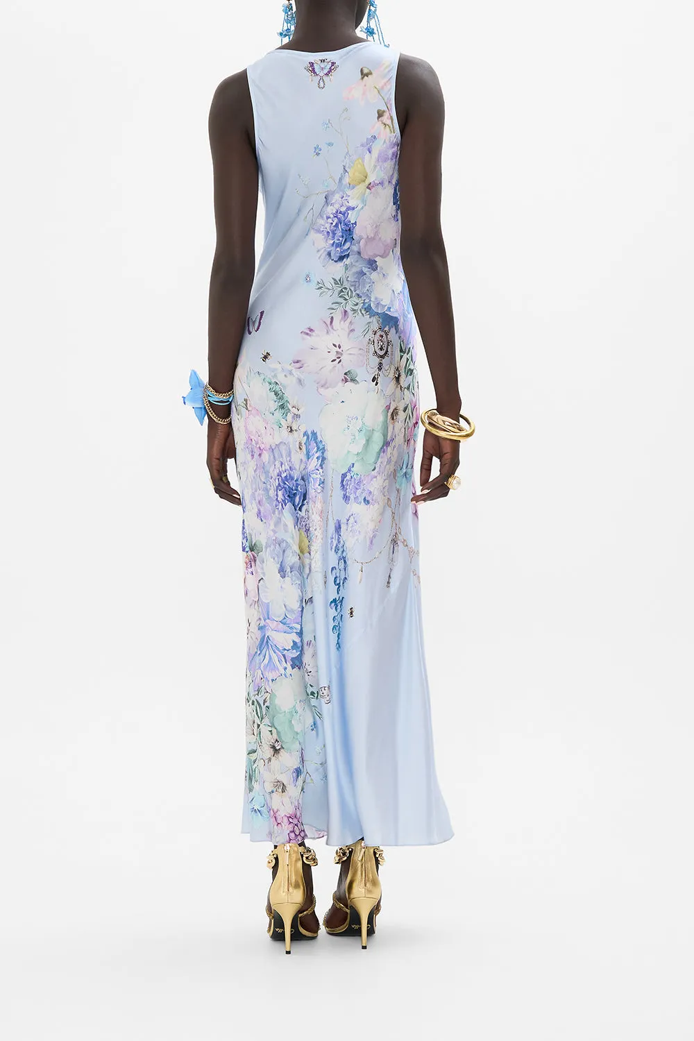 BIAS CUT TANK DRESS BUTTERFLORIA
