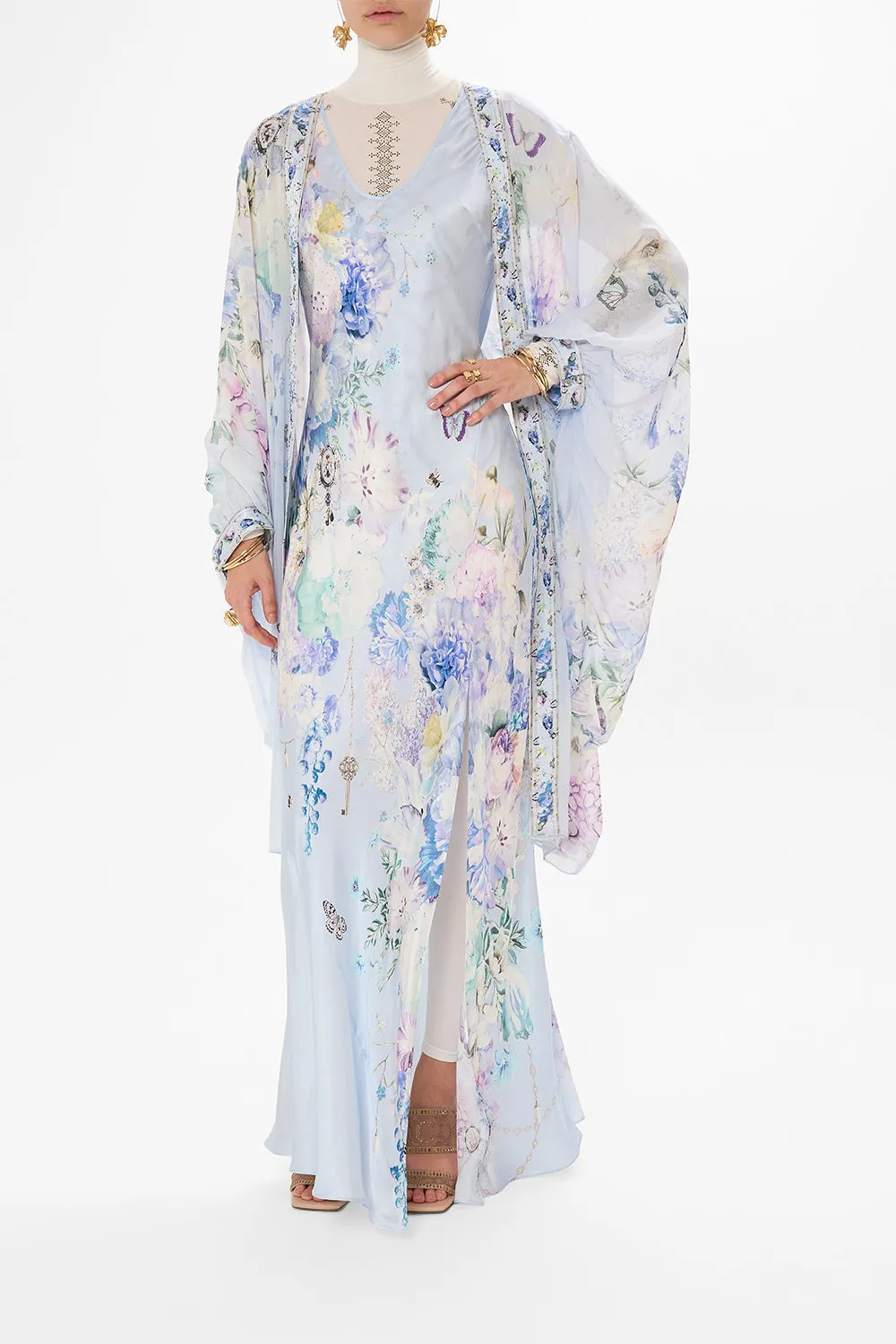 BIAS CUT TANK DRESS BUTTERFLORIA