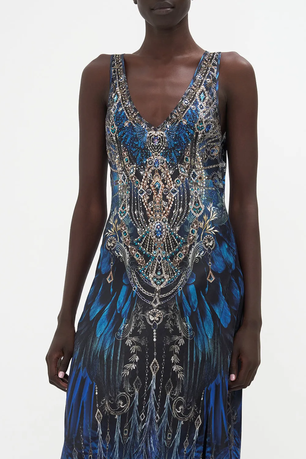 BIAS CUT TANK DRESS GROUND CONTROL