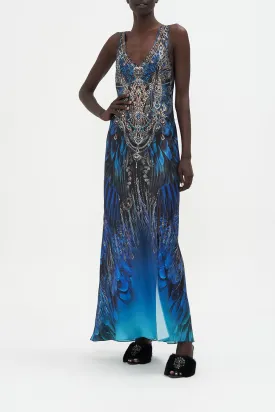BIAS CUT TANK DRESS GROUND CONTROL