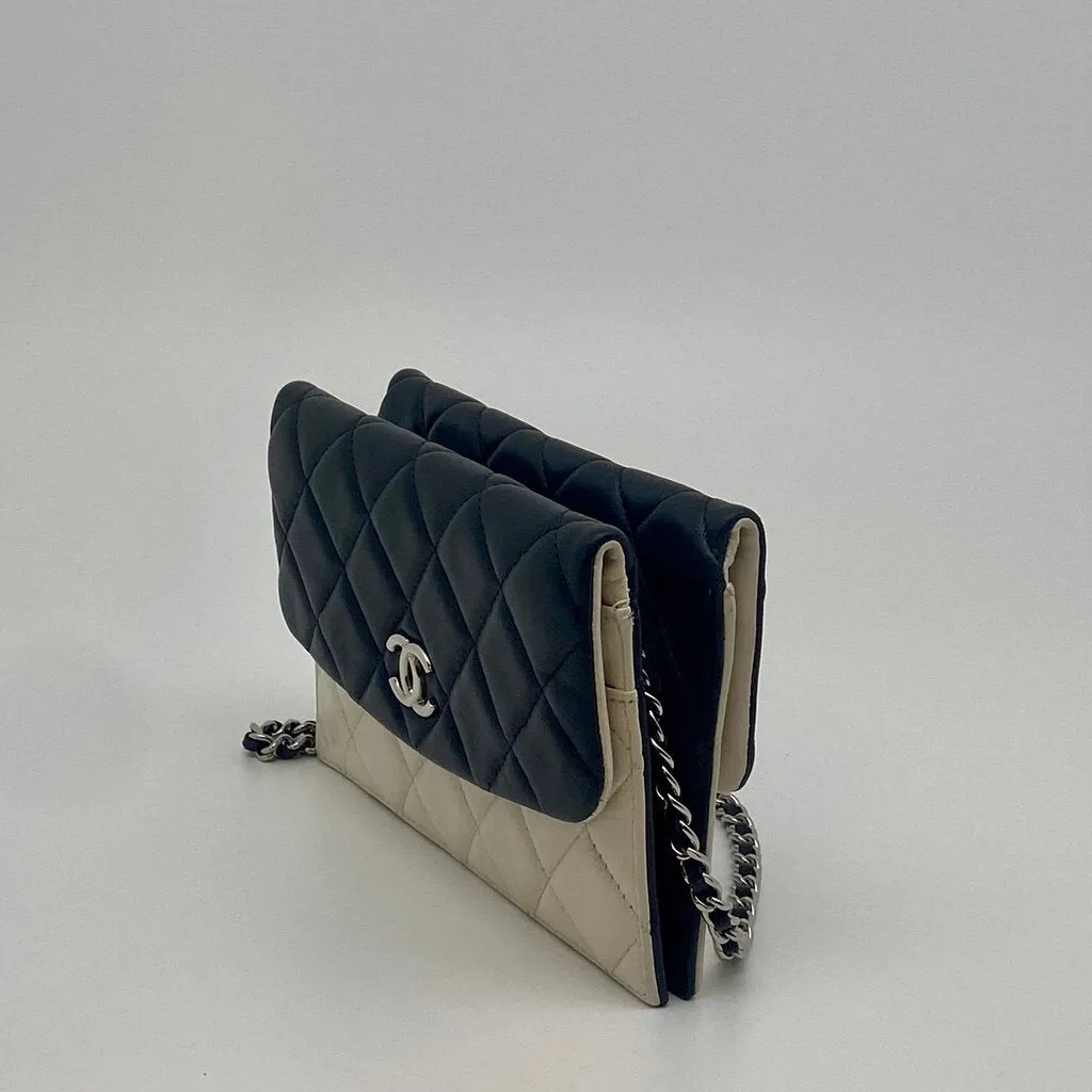 Chanel Quilted Lambskin Double Sided Wallet On Chain