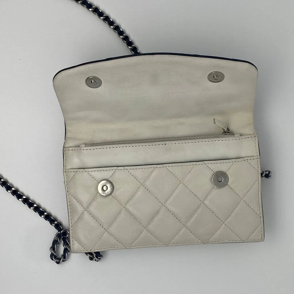 Chanel Quilted Lambskin Double Sided Wallet On Chain