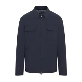 Corneliani Tech Touch Pocket Front Shacket (Navy)