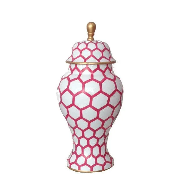 Dana Gibson Ginger Pink Mesh Jar, Small