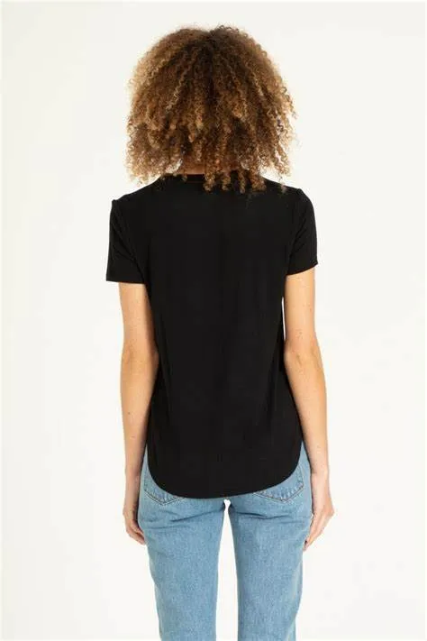 Elaina Black Tee