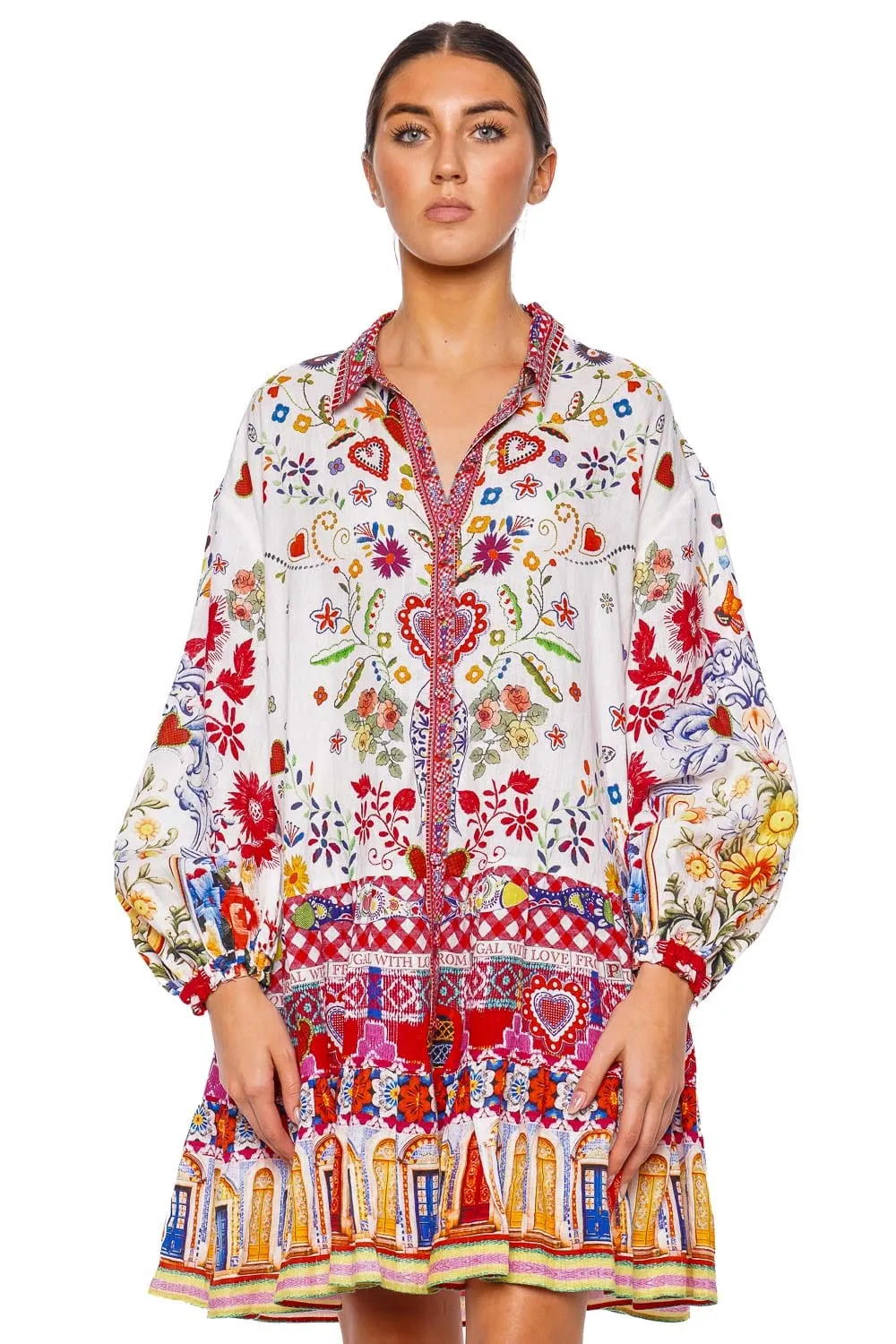 Faith Luck & Justice Long Sleeve Mini Dress