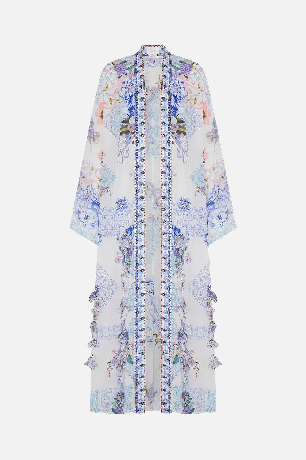 FLARE SLEEVE LONG ROBE PAINT ME POSITANO