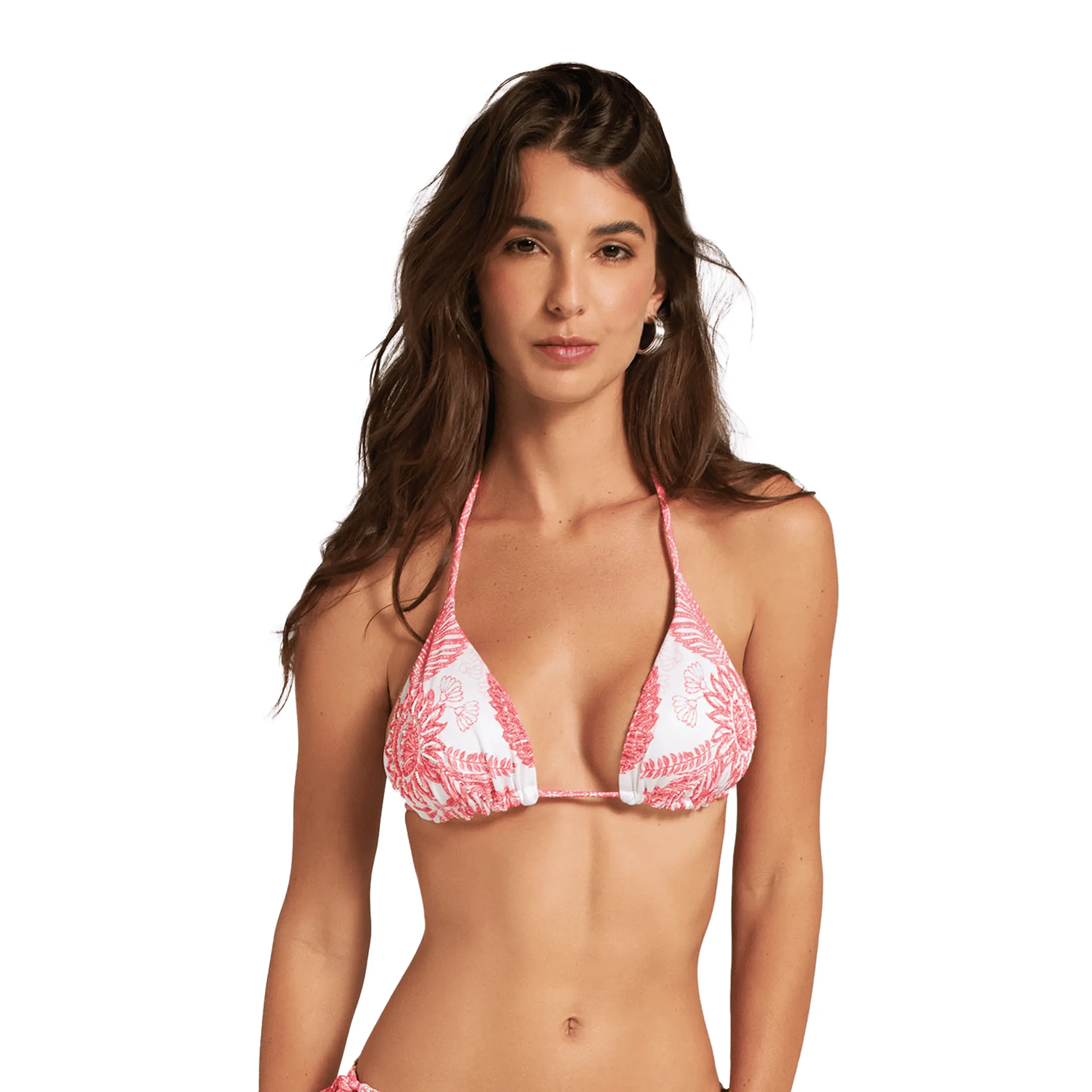 GLAMOROUS LEAVES TRIANGLE TOP
