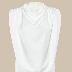 Gloria White Sleeveless Top
