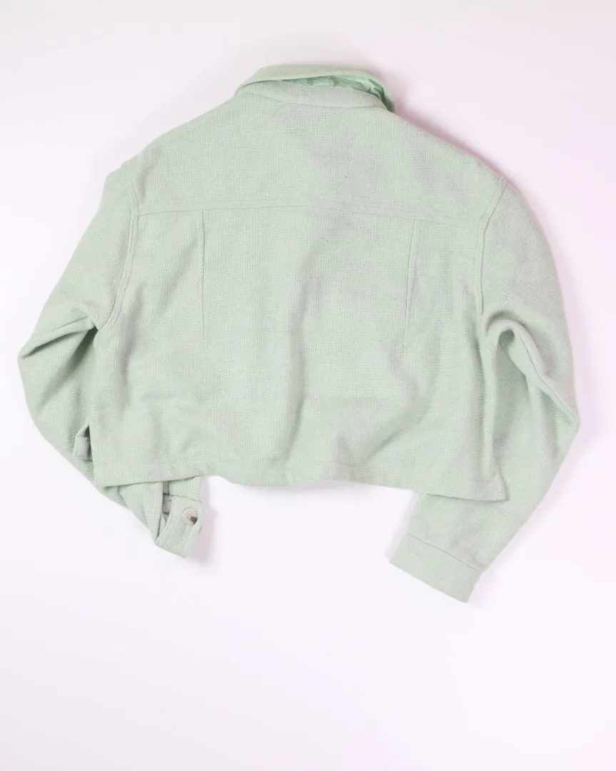 Green RDI Cropped Peacoat, M