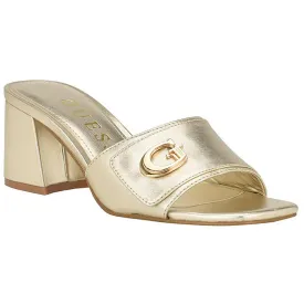 Guess Womens GALLA 12 Embellished Slip On Mule Sandals