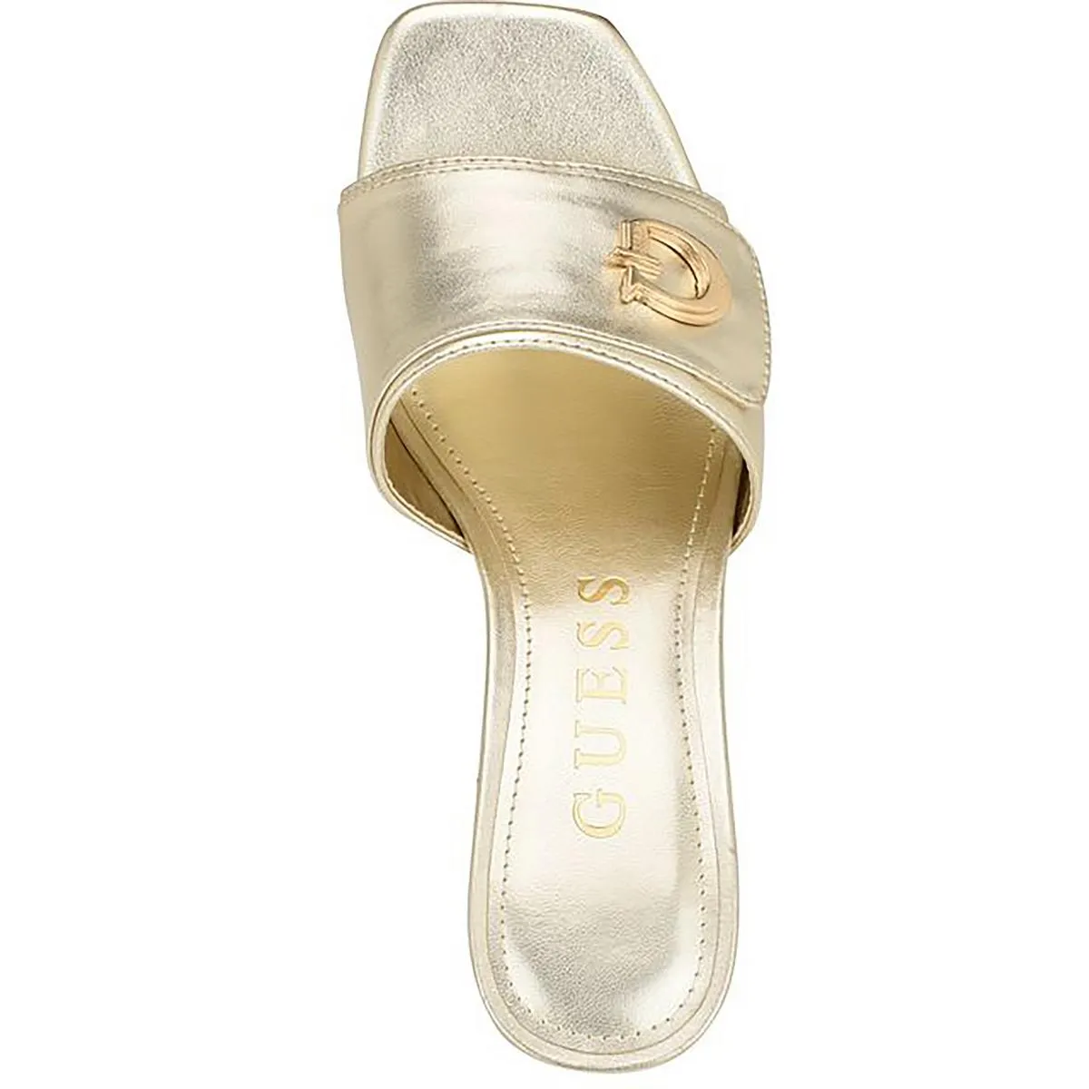 Guess Womens GALLA 12 Embellished Slip On Mule Sandals