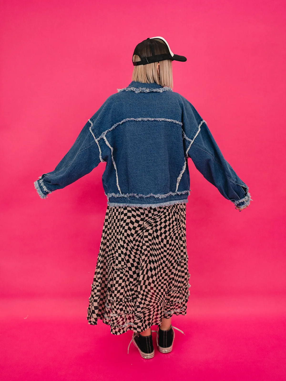 IN MY GRUNGE ERA OVERSIZED DENIM JACKET