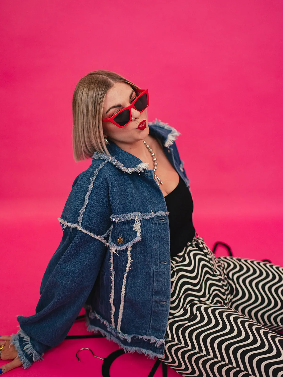IN MY GRUNGE ERA OVERSIZED DENIM JACKET
