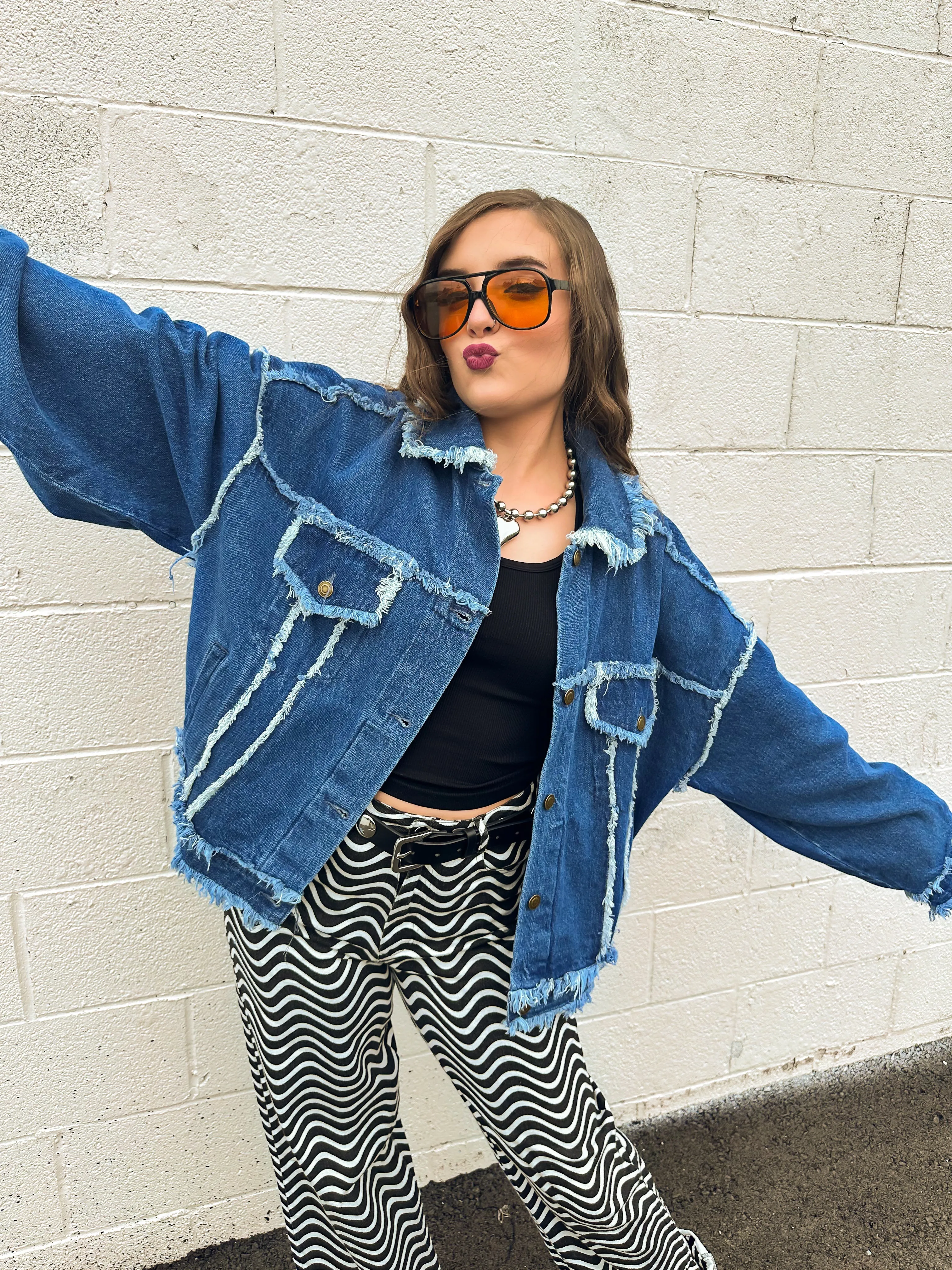 IN MY GRUNGE ERA OVERSIZED DENIM JACKET