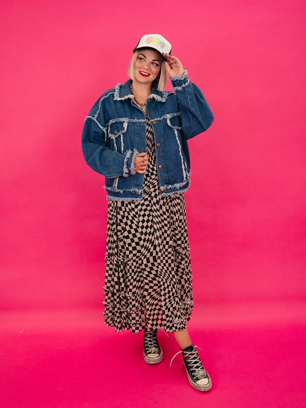 IN MY GRUNGE ERA OVERSIZED DENIM JACKET