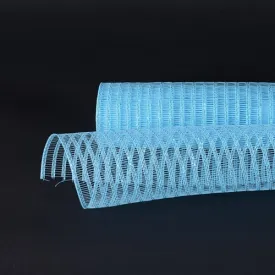 Light Blue - Deco Mesh Laser Eyelash ( 21 Inch x 10 Yards )