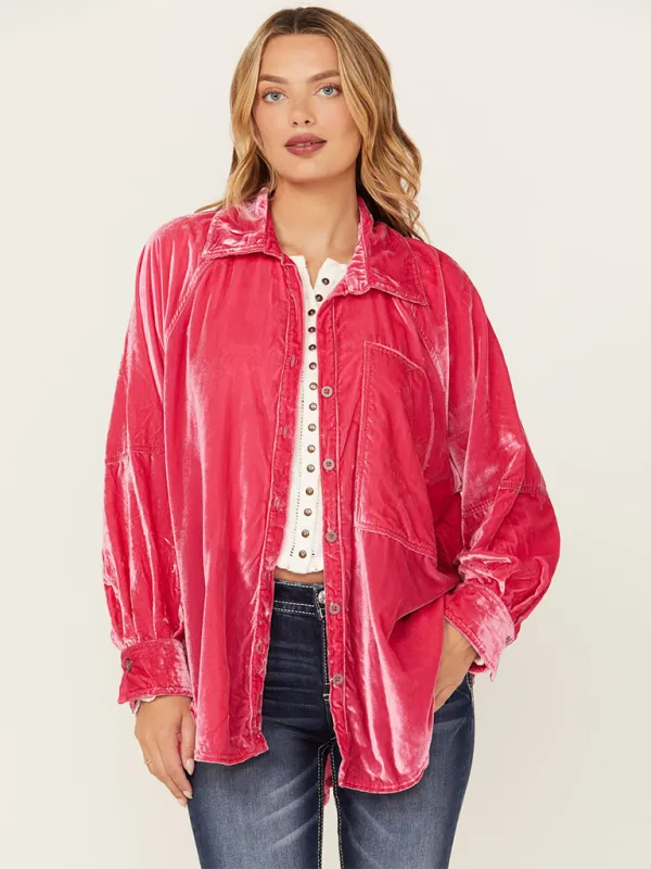 Loose Fit Velvet Shackets Velour