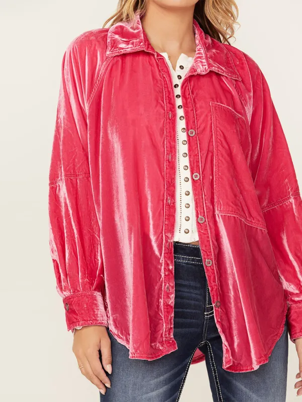 Loose Fit Velvet Shackets Velour