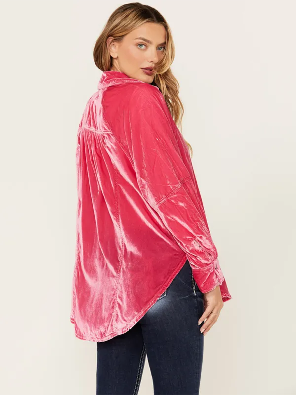 Loose Fit Velvet Shackets Velour