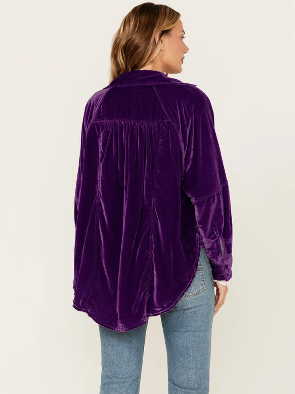 Loose Fit Velvet Shackets Velour