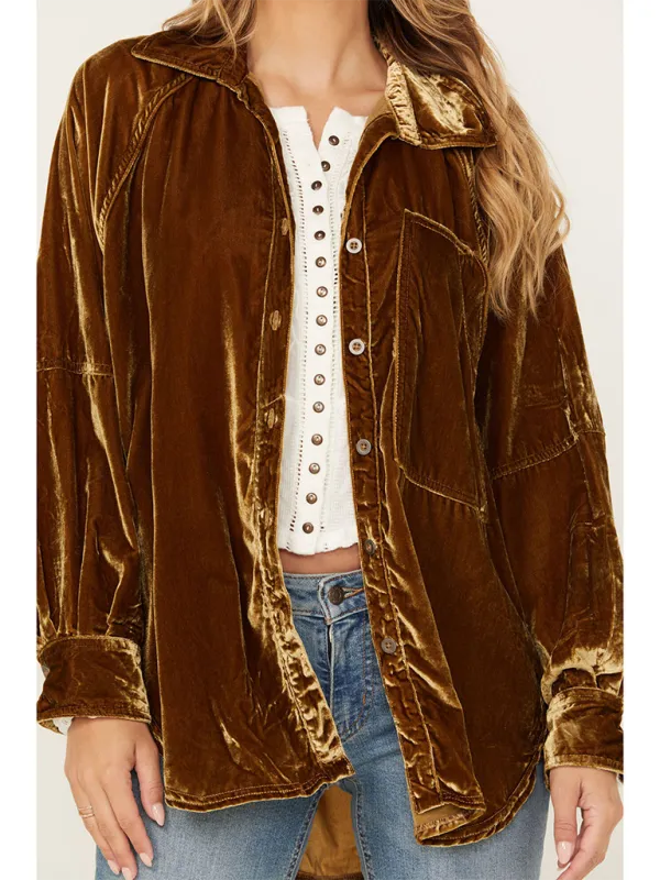Loose Fit Velvet Shackets Velour