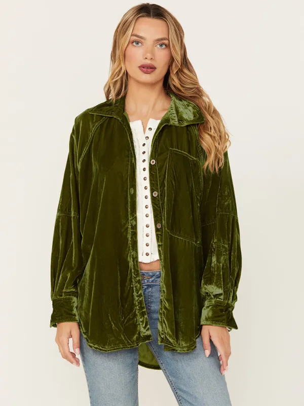 Loose Fit Velvet Shackets Velour