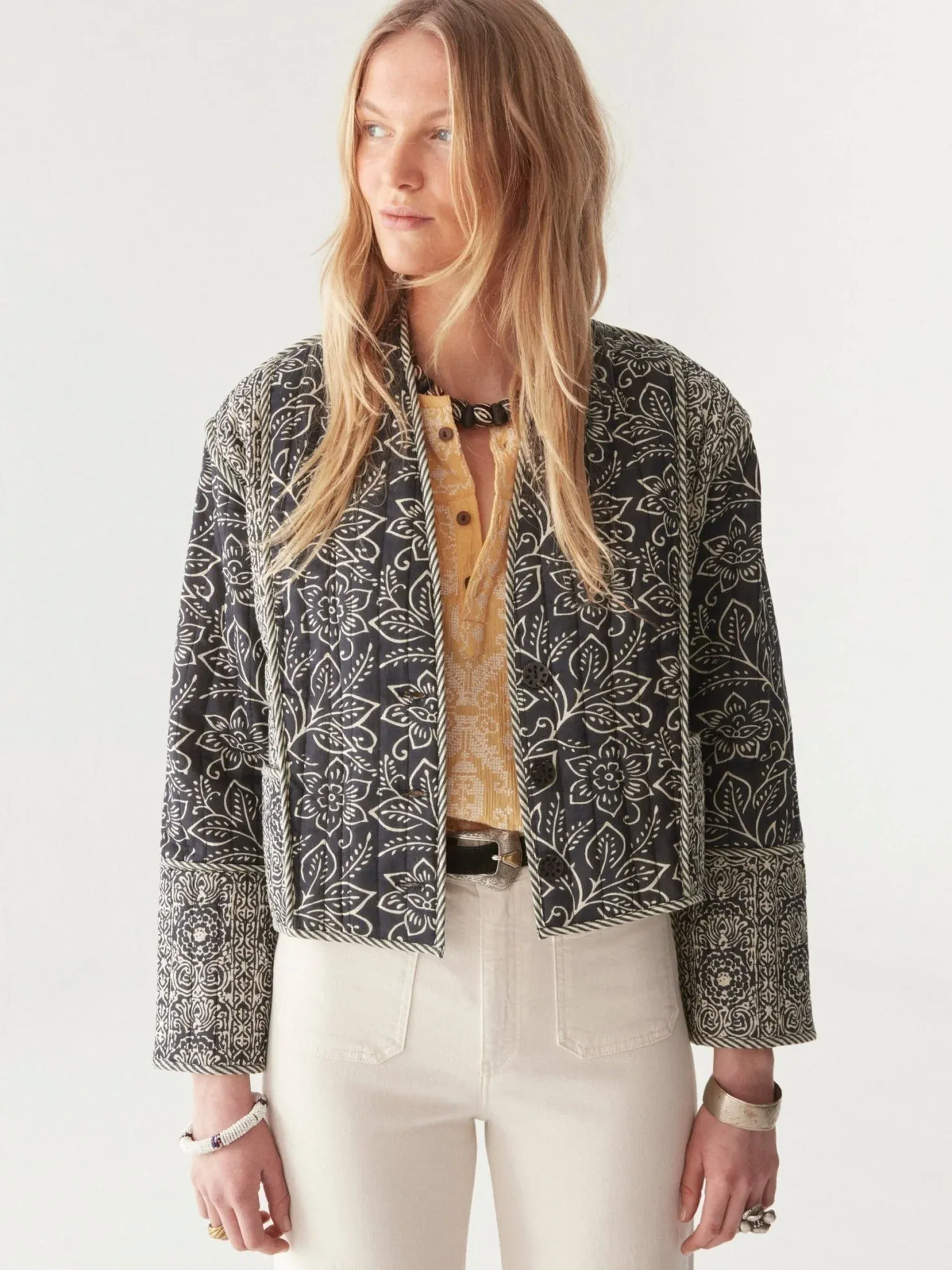 LUANA JACKET IN JASMINE SOUR ZEBRA