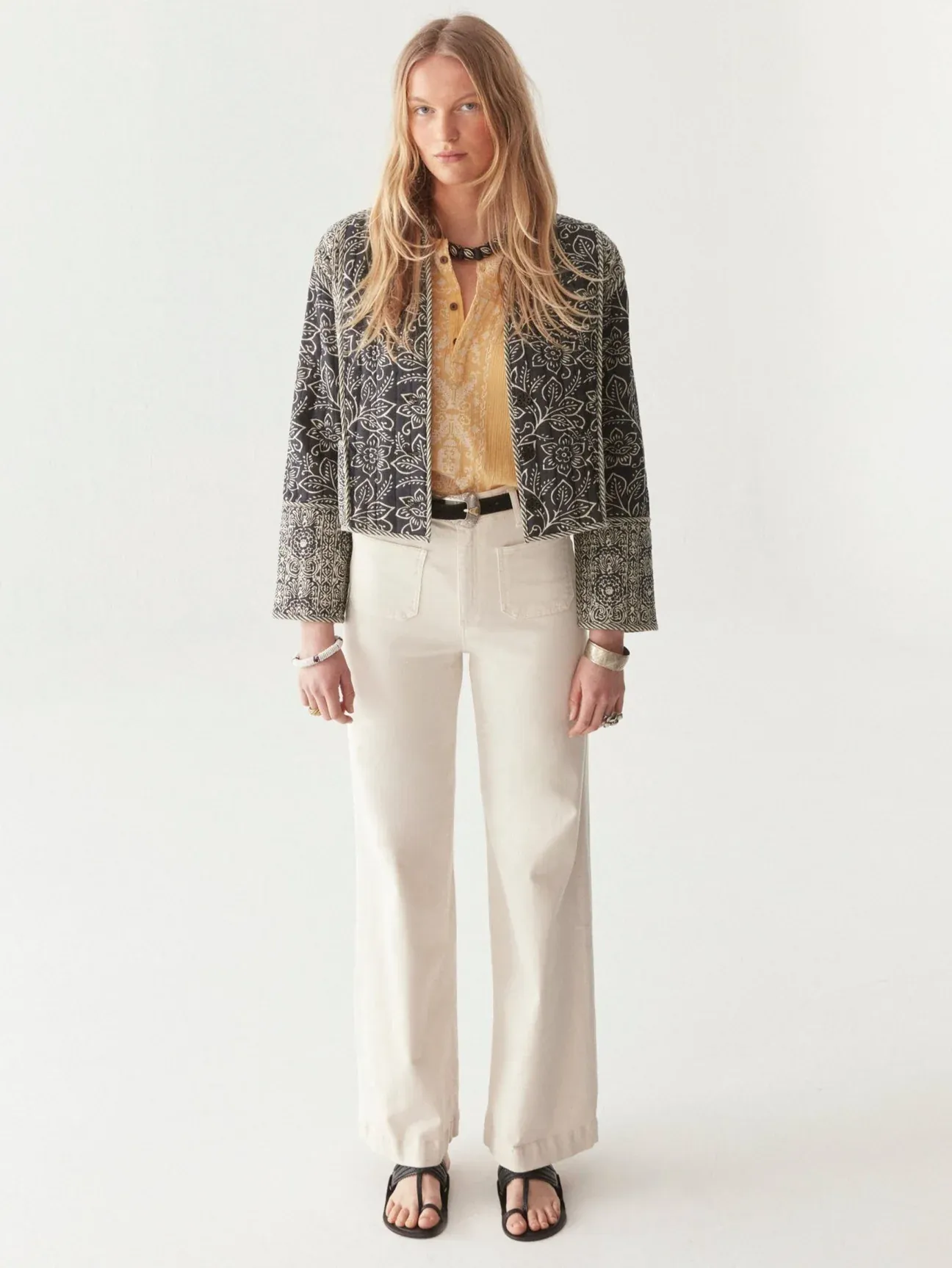 LUANA JACKET IN JASMINE SOUR ZEBRA
