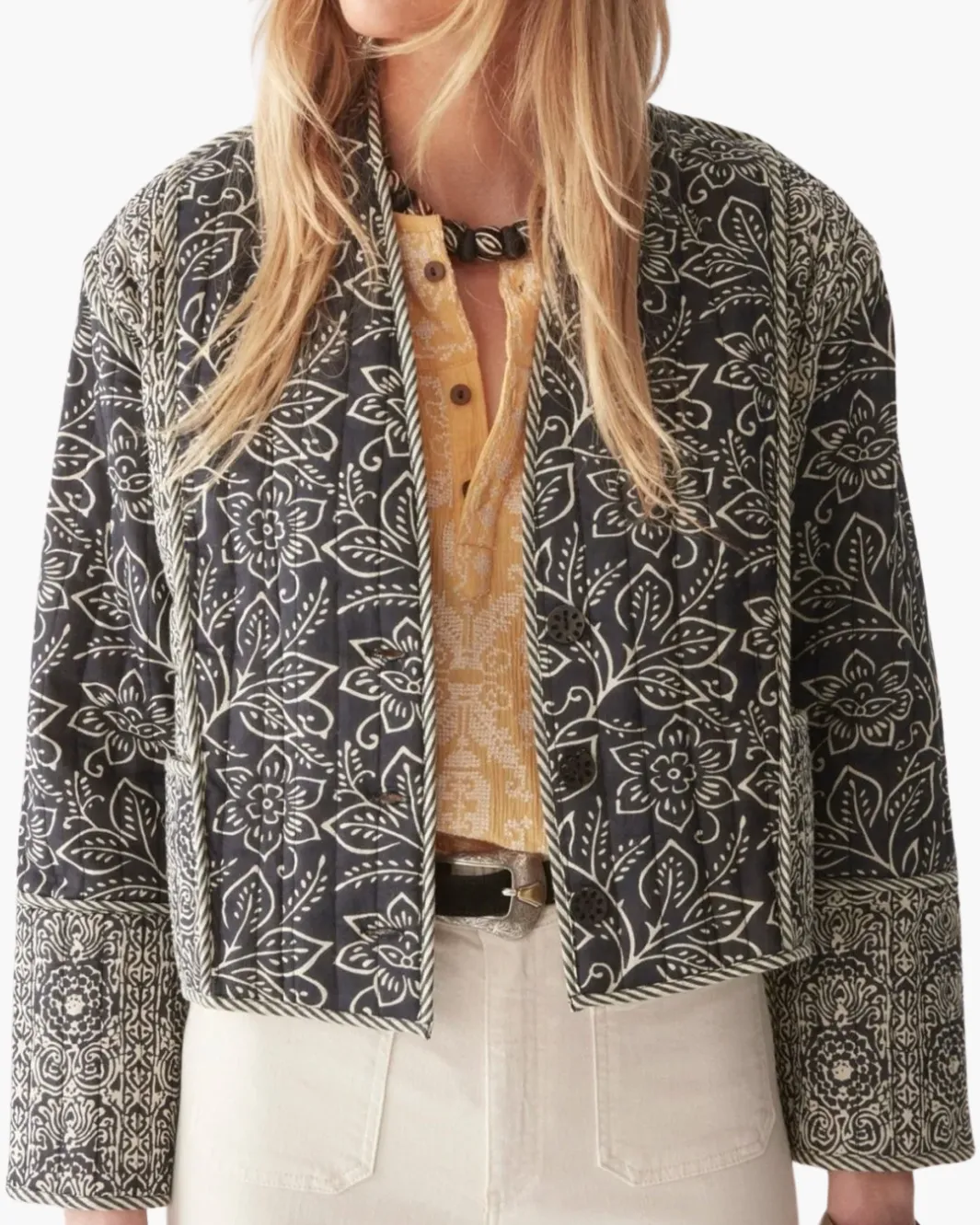 LUANA JACKET IN JASMINE SOUR ZEBRA