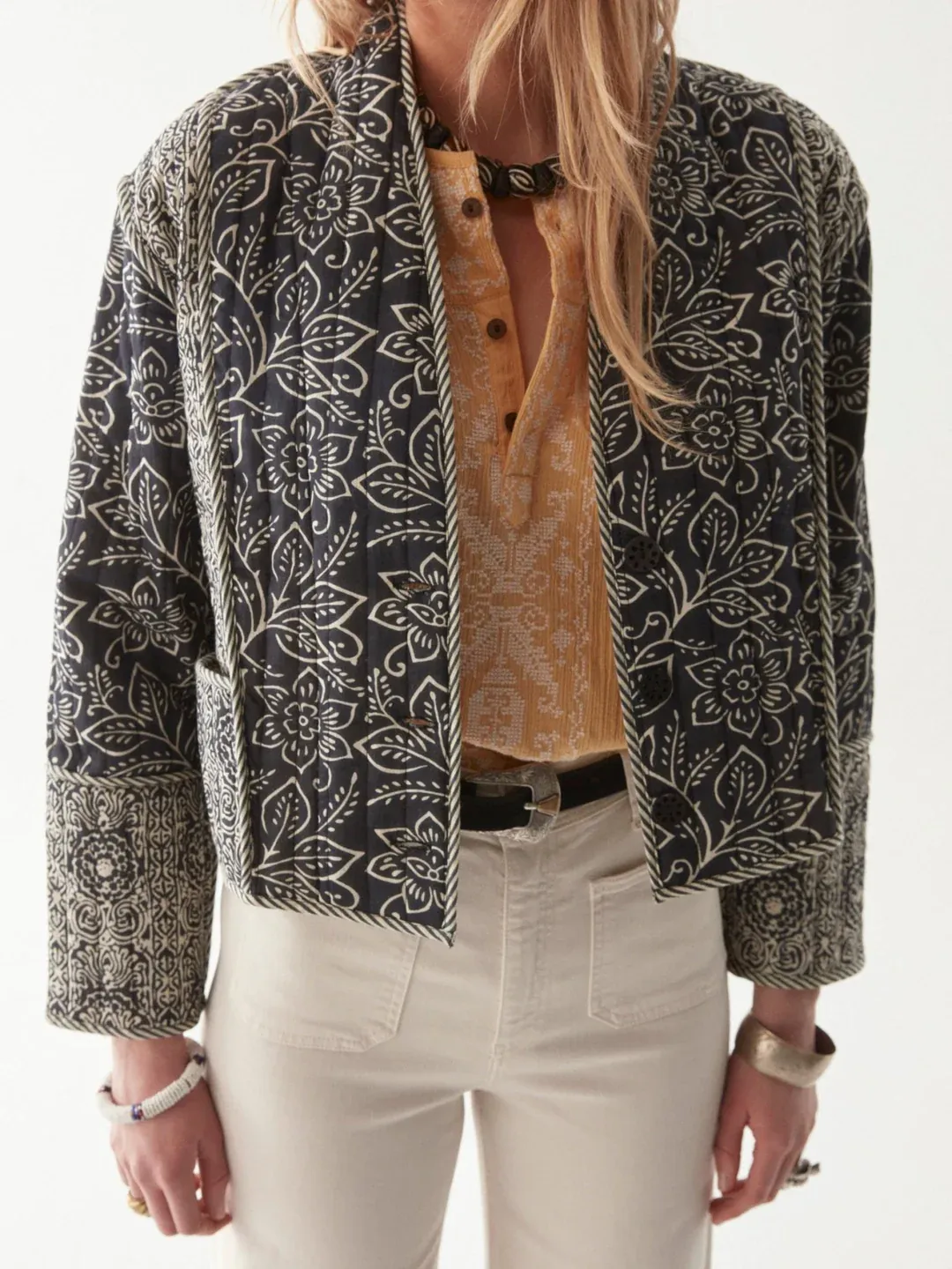 LUANA JACKET IN JASMINE SOUR ZEBRA