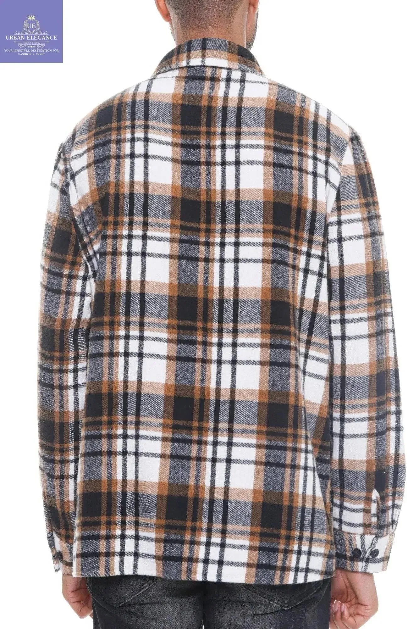 Men's Checkered Flannel Shacket - All-Day Comfort