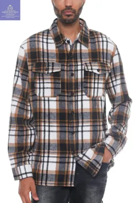 Men's Checkered Flannel Shacket - All-Day Comfort