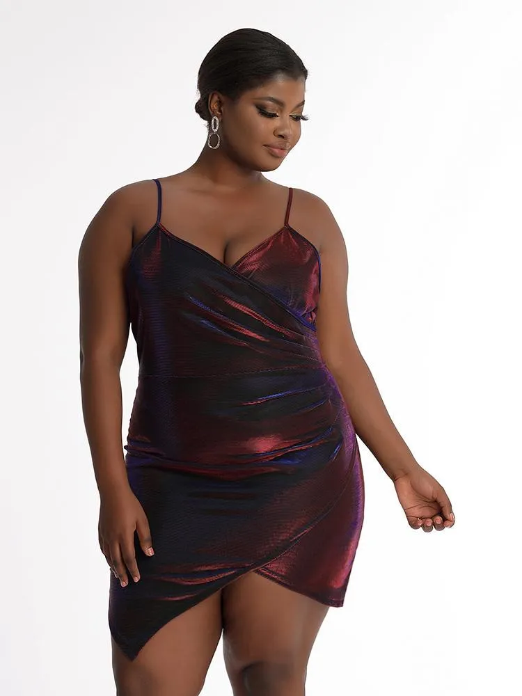Metallic Silk Cami Dress