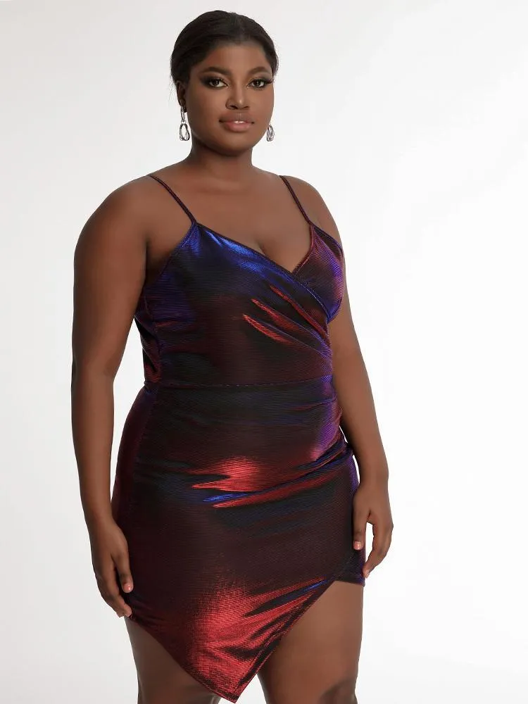 Metallic Silk Cami Dress