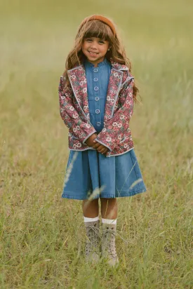 Mini Raquel Quilted Jacket in Floral - FINAL SALE