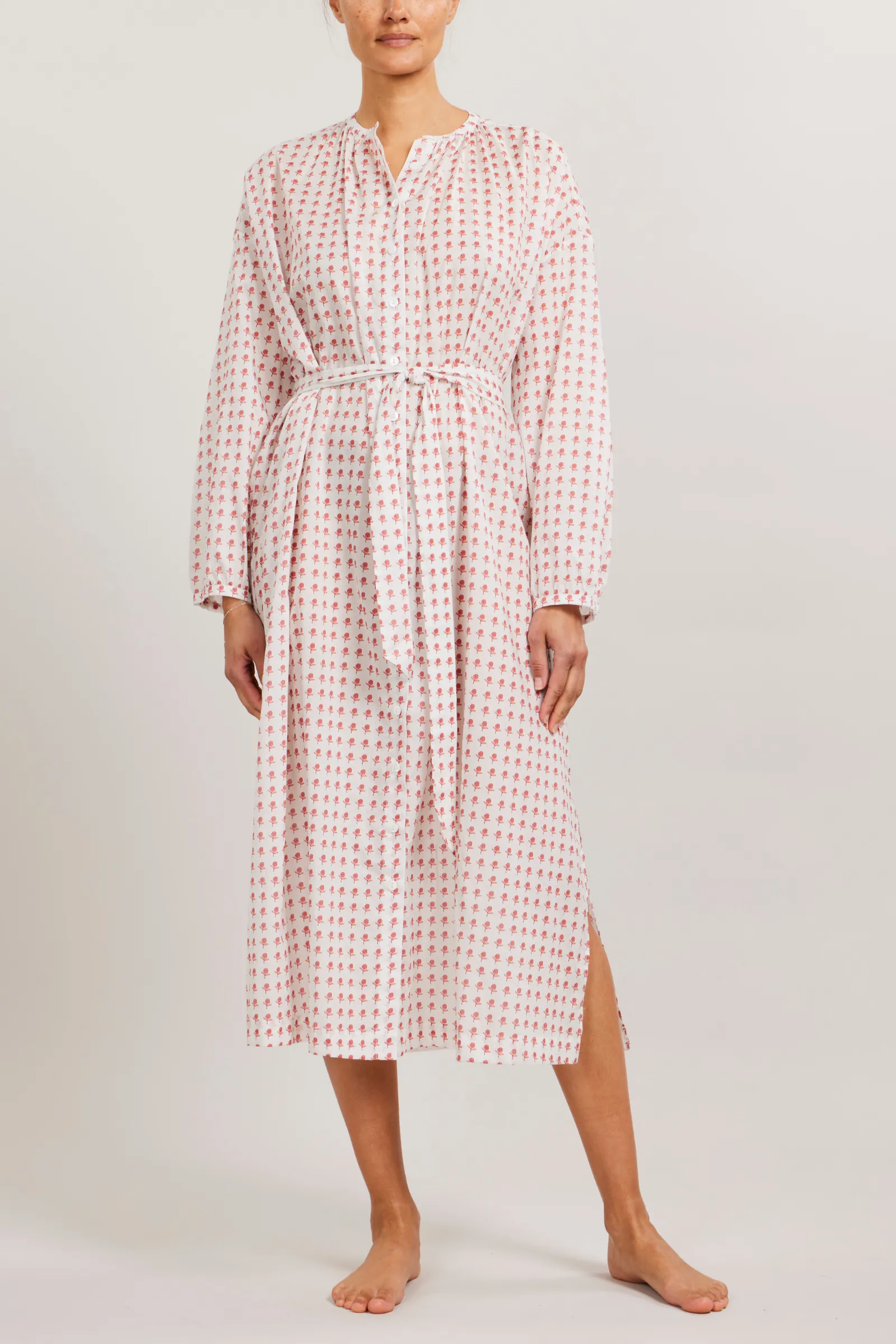 Mona Button Front Dress - Wildflower