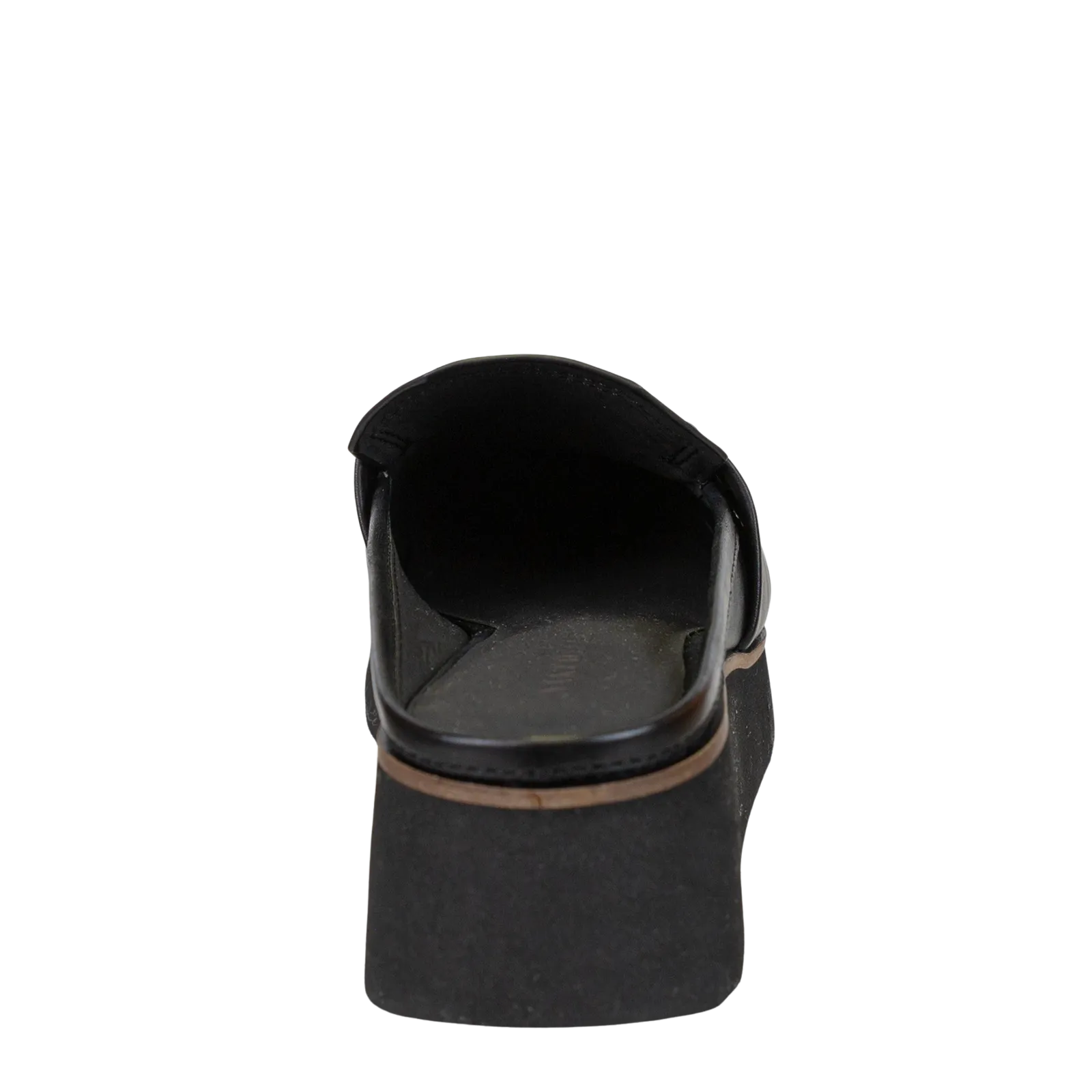 NAKED FEET - ELECT in BLACK BLACK Platform Mules
