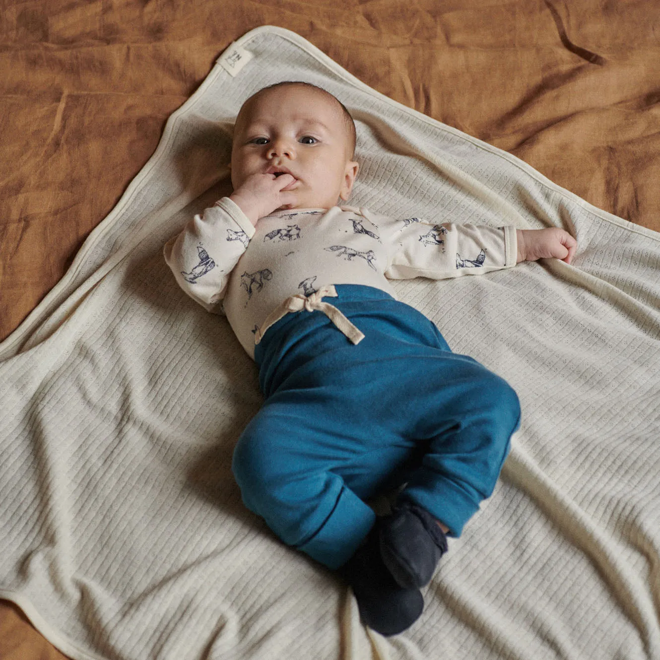 Nature Baby Drawstring Pants - Teal