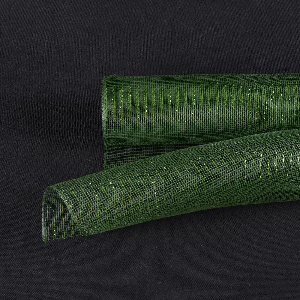 Old Willow - Deco Mesh Wrap Metallic Stripes ( 21 Inch x 10 Yards )