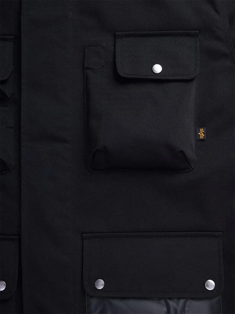 ONION QUILTED MIXED MEDIA SHIRT JACKET (SEASONAL)