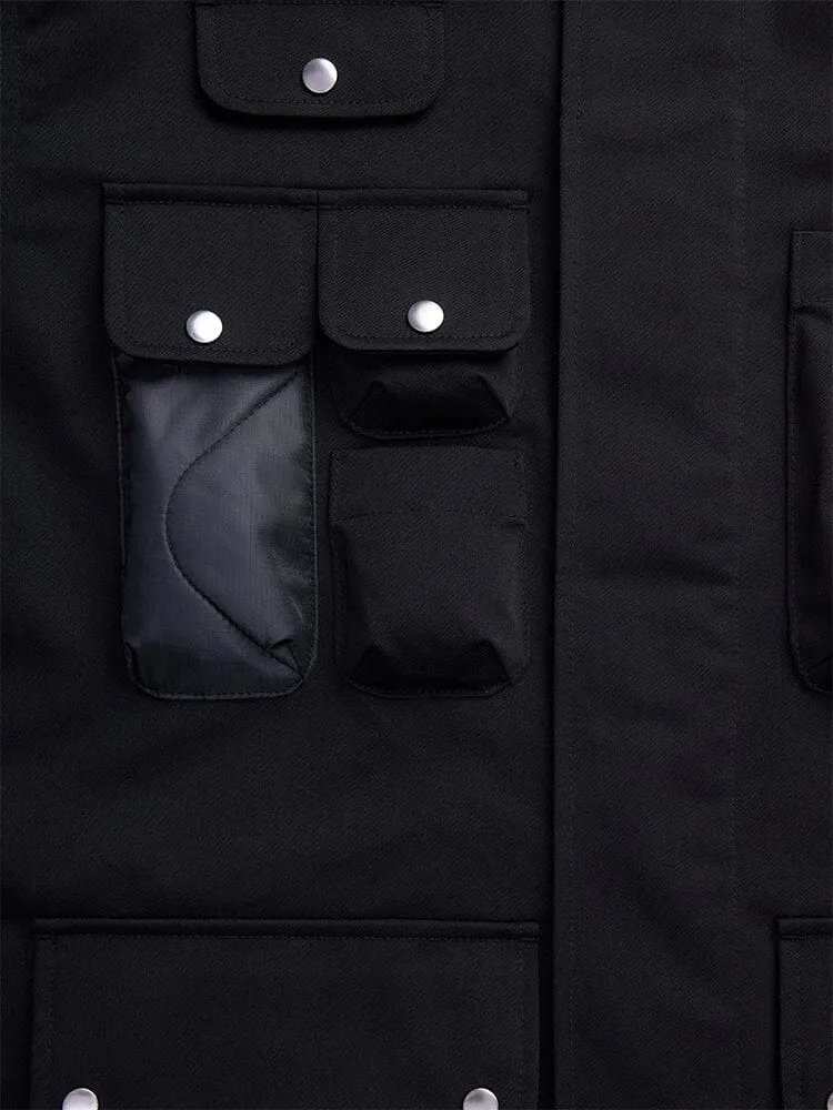 ONION QUILTED MIXED MEDIA SHIRT JACKET (SEASONAL)