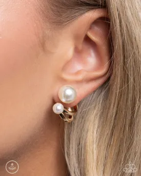 Paparazzi Earring ~ Sophisticated Socialite - Gold