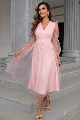 Pink Mesh Dress